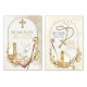 Biglietti SANTA CRESIMA oro e colorato 12pz Biglietti SANTA CRESIMA oro e colorato 12pz