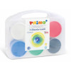 Colori a dita per tessuto in valigetta 6 colori da 100gr
