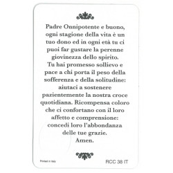 Santino preghiera degli ANZIANI Santino preghiera degli ANZIANI