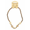 Collana in legno e conchiglia