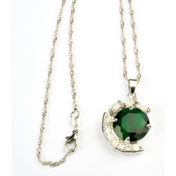 Collana pendente smeraldo