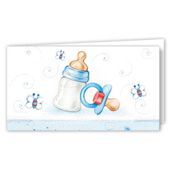 Biglietto bomboniera battesimo BIMBO 100pz Biglietto bomboniera battesimo BIMBO 100pz