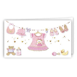 Biglietto bomboniera battesimo BIMBA 100pz Biglietto bomboniera battesimo BIMBA 100pz