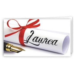 Biglietto bomboniera LAUREA 100pz Biglietto bomboniera LAUREA 100pz