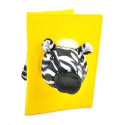 Cornice safari doppia tessuto e pelouches 13x18 zebra