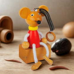 TOPOLONE in legno con molla TOPOLONE in legno con molla