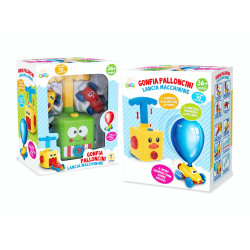 Lanciatore macchinine a palloncini GIALLO