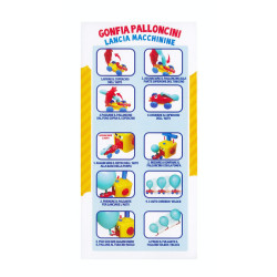 Lanciatore macchinine a palloncini GIALLO Lanciatore macchinine a palloncini GIALLO