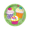 8 piatti CUPCAKE cm 17,8