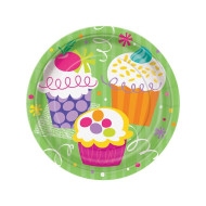 8 piatti CUPCAKE cm 17,8
