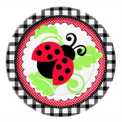 8 piatti COCCINELLE cm 17,8 8 piatti COCCINELLE cm 17,8