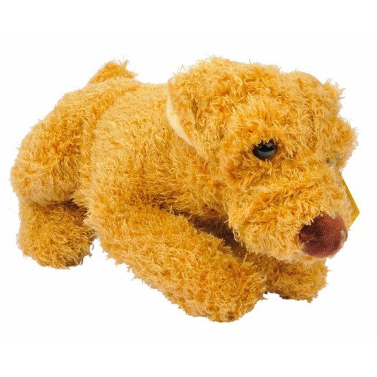 Cagnolino pelouche sdraiato cm 27