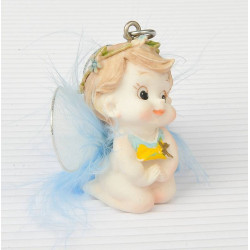 Portachiavi ANGIOLETTO azzurro 12pz Portachiavi ANGIOLETTO azzurro 12pz