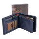 Portafoglio uomo vera pelle vitello El Charro colore blu