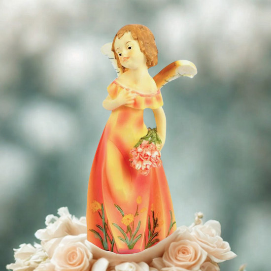 Set 4 angeli con fiori