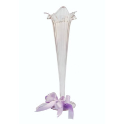 VASO CRISTALLO ARTIGIANALE ITALIANO 30 CM