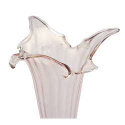 VASO CRISTALLO ARTIGIANALE ITALIANO 30 CM VASO CRISTALLO ARTIGIANALE ITALIANO 30 CM