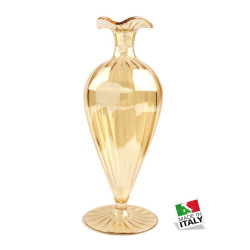 BOTTIGLIA CRISTALLO ARTIGIANALE MADE IN ITALY 22 CM