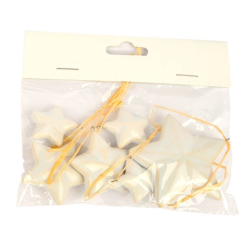 Stelle decorative in terracotta BIANCHE