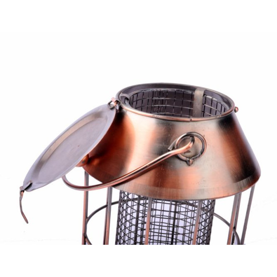 Mangiatoia per uccellini in metallo