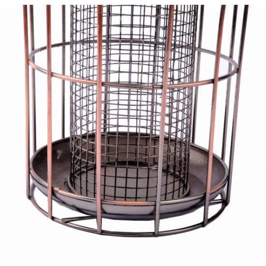 Mangiatoia per uccellini in metallo