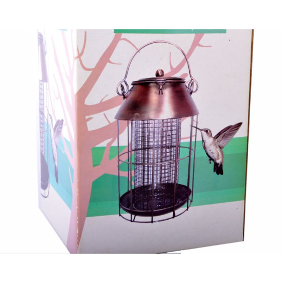 Mangiatoia per uccellini in metallo