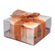 Confezione 4 candele profumate in bicchiere