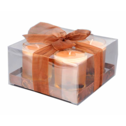 Confezione 4 candele profumate in bicchiere