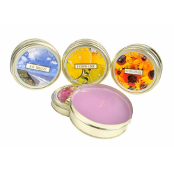 Set 4 candele cm11 in latta profumate Set 4 candele cm11 in latta profumate
