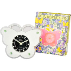 Orologio sveglia FARFALLA cm 12