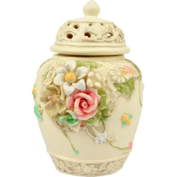 Vaso ceramica cm 15 tonalità crema Vaso ceramica cm 15 tonalità crema