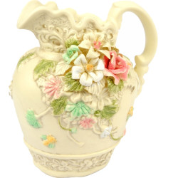 Brocca ceramica cm17 tonalità crema