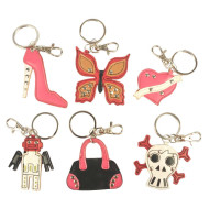 Portachiavi similpelle pelle 12pz