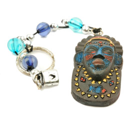 Portachiavi maschera etnico Portachiavi maschera etnico