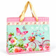 Borsa Regalo Floreale con Bicicletta e Farfalle 10pz Borsa Regalo Floreale con Bicicletta e Farfalle 10pz