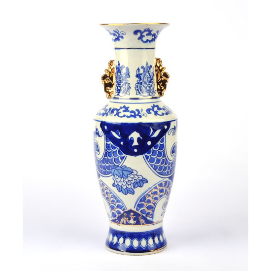 Vaso ceramica decorato 33 cm